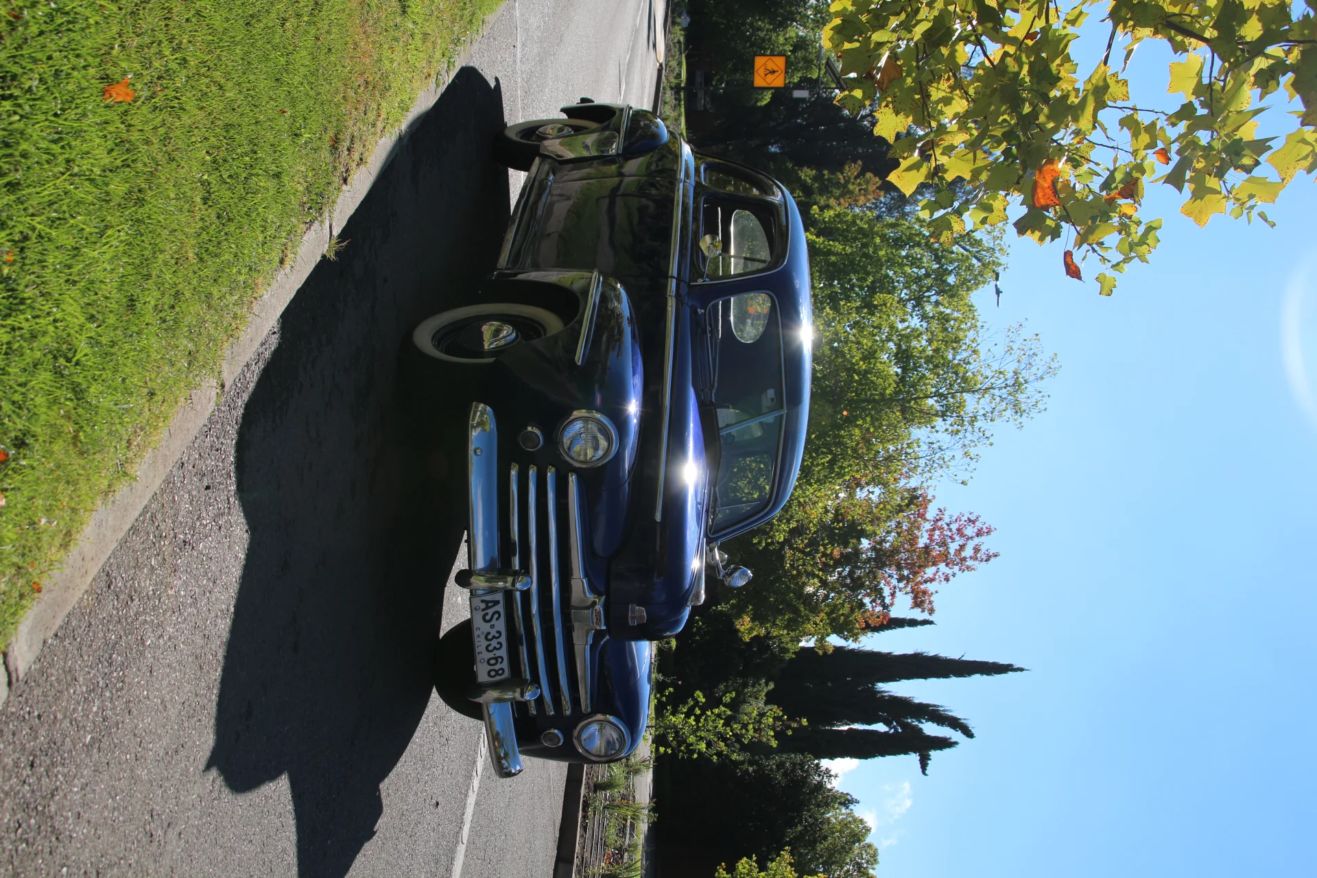 Ford Super Deluxe 1947 en perspectiva angular